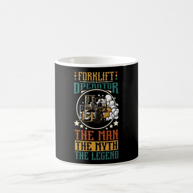Mug Opérateur de chariots élévateurs, L'Homme Le Mythe (Centre)