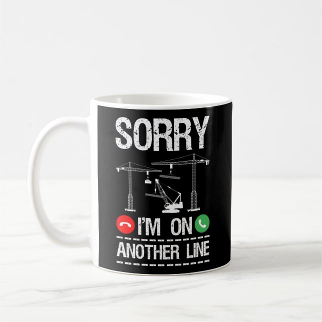 Mug Opérateur de construction Grue Opérateur Équipemen (Gauche)