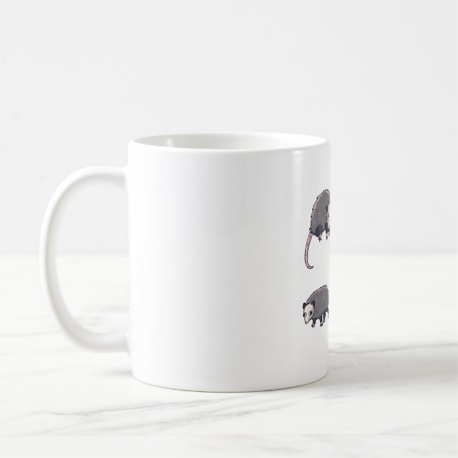 Mug Opossum Delft � Cute Animal Art (Gauche)