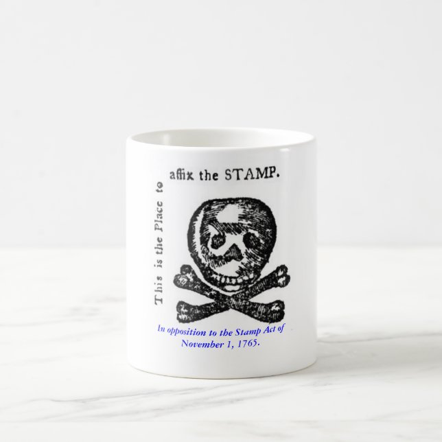 Mug Opposition à l'acte de timbre de 1765 (Centre)