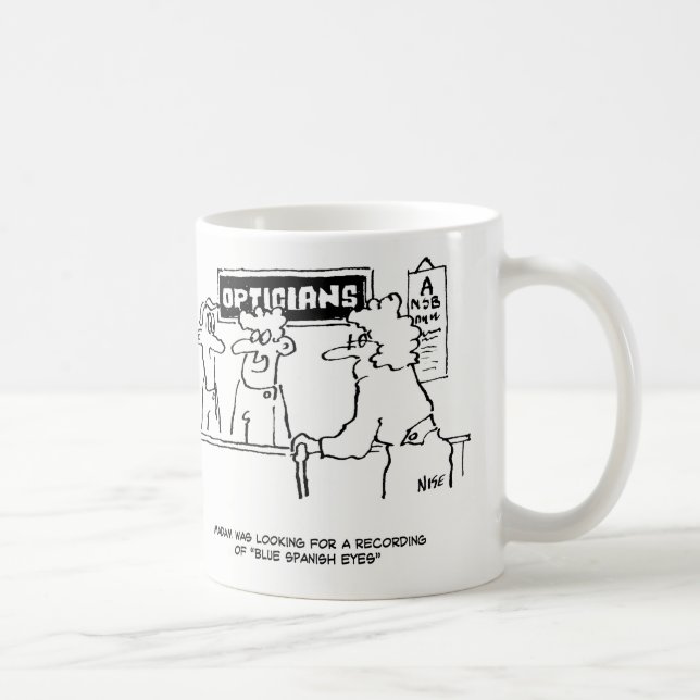 Mug Opticien est demandé pour "Spanish Eyes" (Droite)