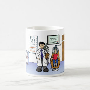 Mug Optométriste - Dessin masculin de PrintedPerfectio