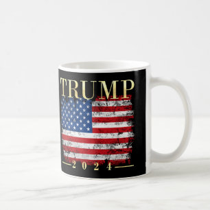 Mug Or avec drapeau Donald Trump pour le président 202