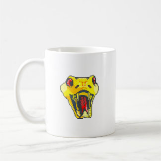 Mug Or de l'art des pixels de serpent