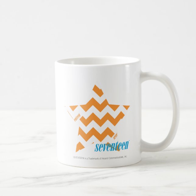 Mug Orange 3 de zigzag (Droite)