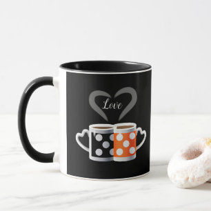 Mug Orange + ART de POP à la mode de conception de