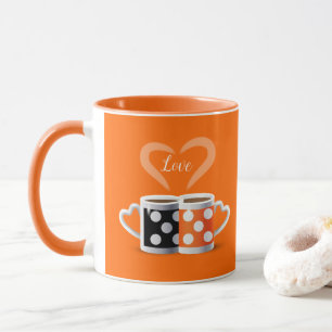 Mug Orange + ART de POP à la mode de conception de