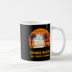 Mug Orange Beach Gulf Shores Alabama Vintage Sunset Re