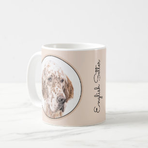 Mug Orange Belton Painting Dog Art