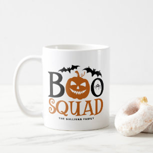 Mug Orange Boo Squad Lettres Éffrayantes Halloween