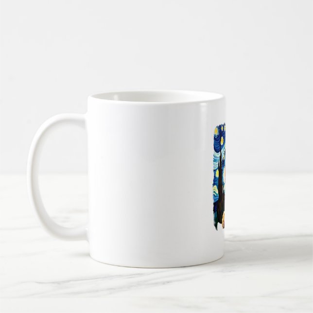Mug Orange Cat Selfie  Starry Night Cat Mom Cat Lovers (Gauche)