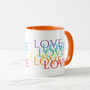 Mug Orange Combo LOVE ARC-EN-CIEL