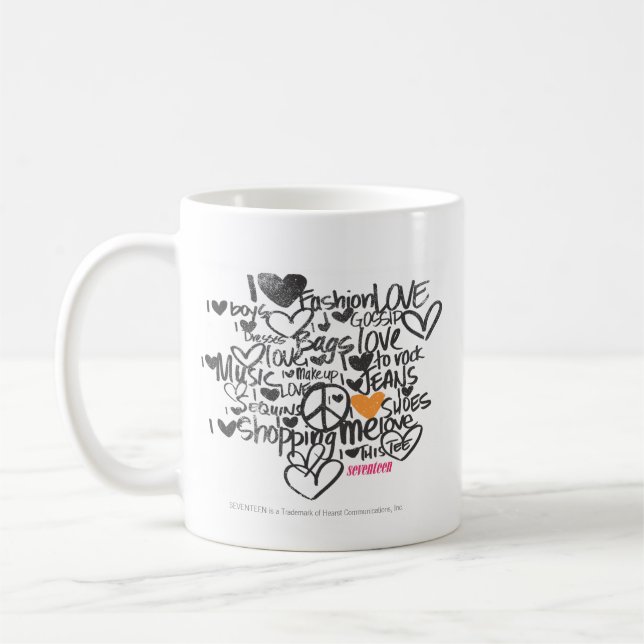 Mug Orange de graffiti (Gauche)