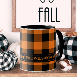 Mug Orange et Buffle noir vérifient l'Halloween person