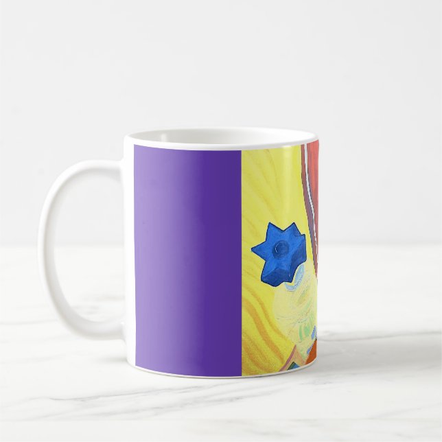 Mug Orange et une plume (Gauche)