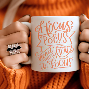 Mug Orange Hocus Pocus J'Ai Besoin De Thé