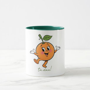 Mug Orange Joyeux Ta Daa