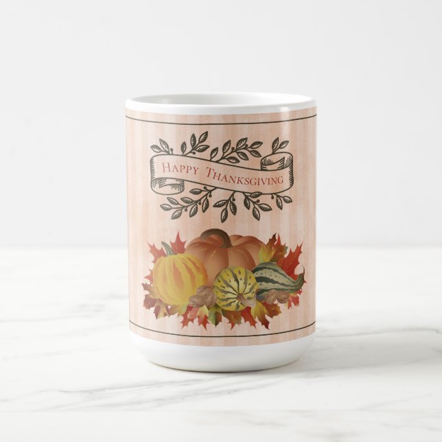 Mug Orange Thanksgiving Citrouilles et Squash (Centre)