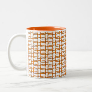 Mug - Orange Wire Pattern