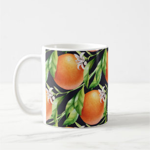 Mug Oranges aquarelles : Motif sans arôme