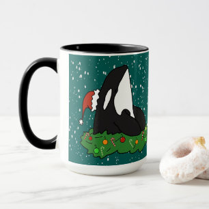Mug Orca Killer Whale Christmas