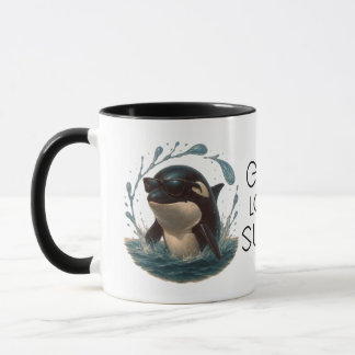 Mug Orca Splash en Lunettes de Soleil – Journée de la