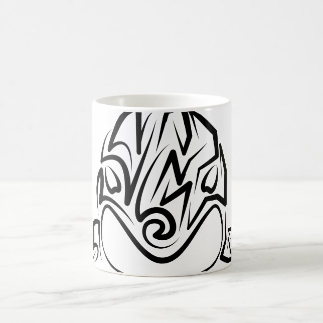 Mug Orca tribale noire et blanche (Centre)