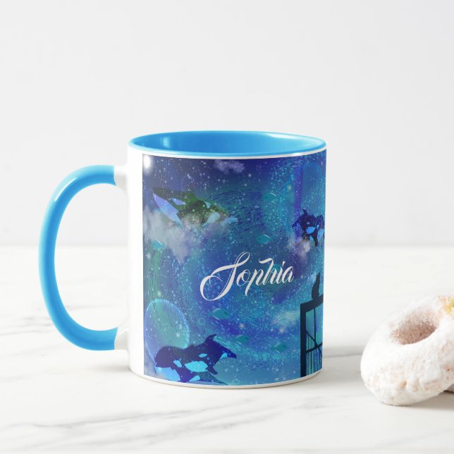 Mug Orca Whales (Avec donut)