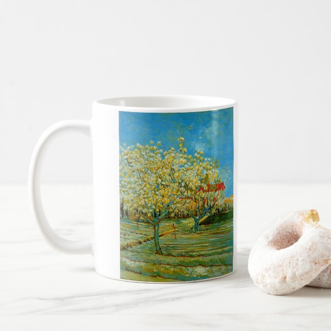 Mug Orchard à Blossom par Vincent van Gogh (Avec donut)