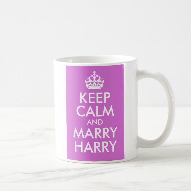 Mug Orchid Garder le calme et épouser Harry (Droite)