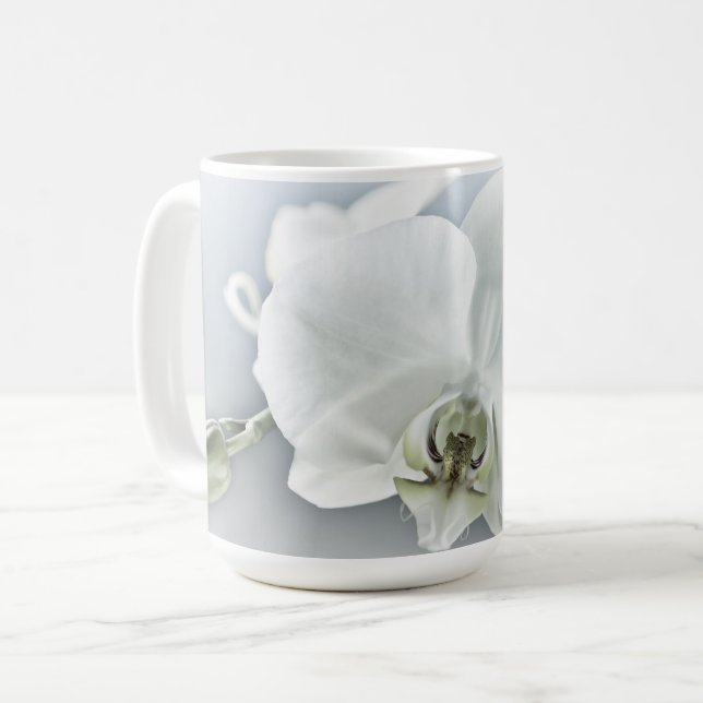 Mug Orchidée blanche Phalaenopsis (Devant gauche)