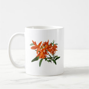 Mug Orchidée Epidendrum Orange