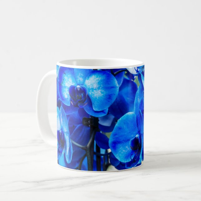 Mug Orchidées bleues (Devant gauche)