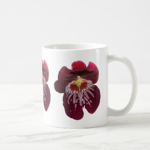 Mug Orchidées bordeaux II Élégante Florale