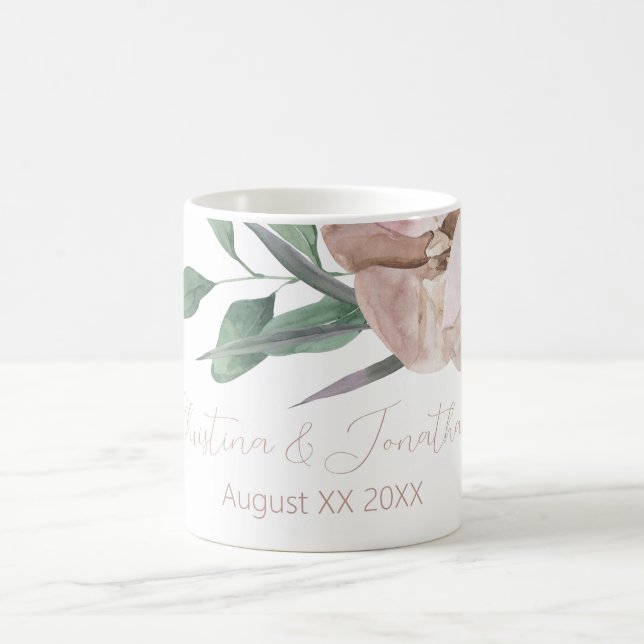 Mug Orchidées romantiques aquarelles (Centre)