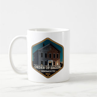 Mug Order of Dagon Hall Innsmouth Vintage Travel Badge