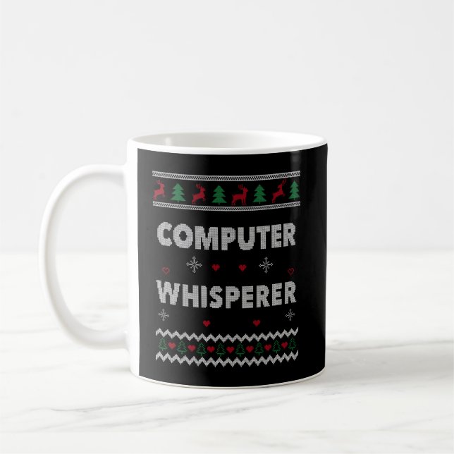 Mug Ordinateur Whisperer It Sysadmin Ugly (Gauche)