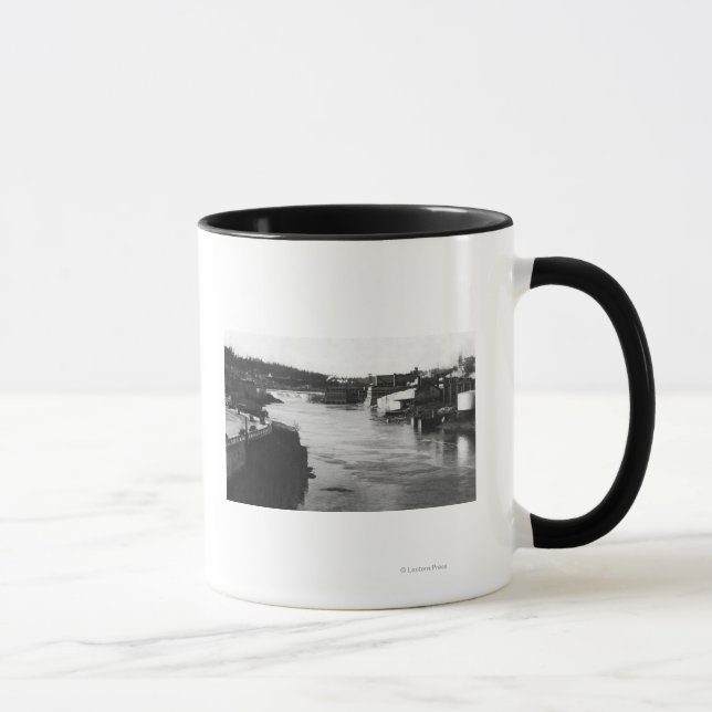 Mug Oregon City, OU Willamette Falls et Paper Mills (Droite)