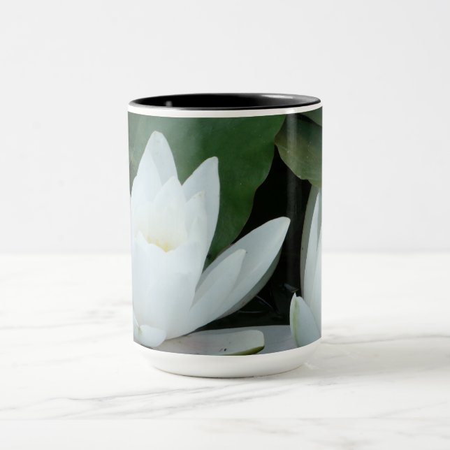 Mug Oreiller blanc Lotus Thlow (Centre)