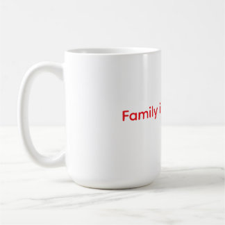 Mug Oreiller de jeté Tout est Famille