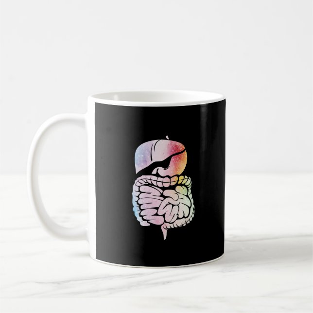 Mug Organes Internes Humains Anatomie Art Système Dige (Gauche)