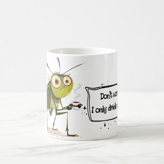 Mug Organic Mosquito Cartoon – Funny Quote	 (Centre)