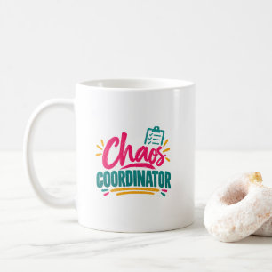 Mug Organisatrice de chaos humour de maman enseignante