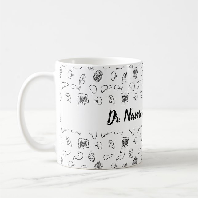 Mug Organs du médecin personnalisé (Gauche)