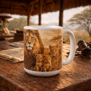 Mug Orgueil de Lion d'Afrique   Safari Faune Majestueu