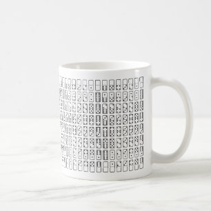 Mug Original black and white domino