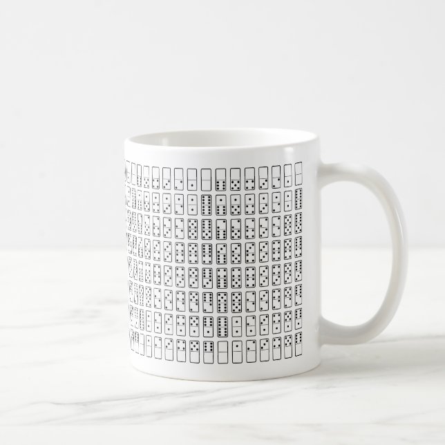 Mug Original black and white domino (Droite)