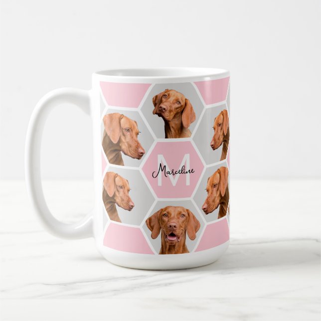 Mug Original Custom 14 Pet Chien Chat Photo Collage Ro (Gauche)