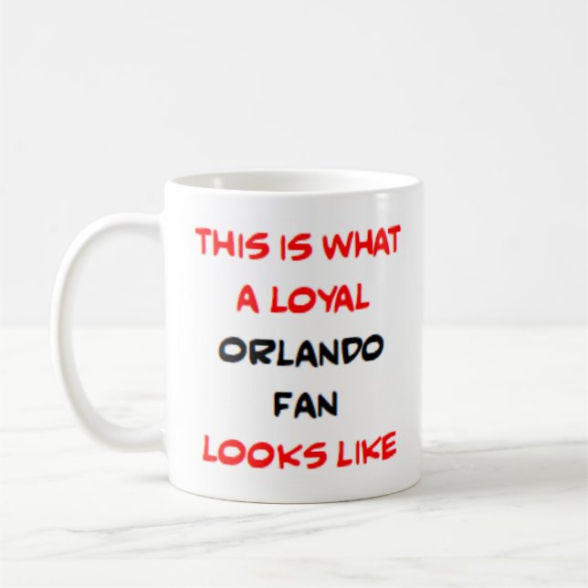 Mug orlando fan, loyal (Gauche)