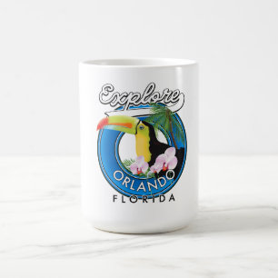 Mug Orlando Florida Découvrez le logo rétro.